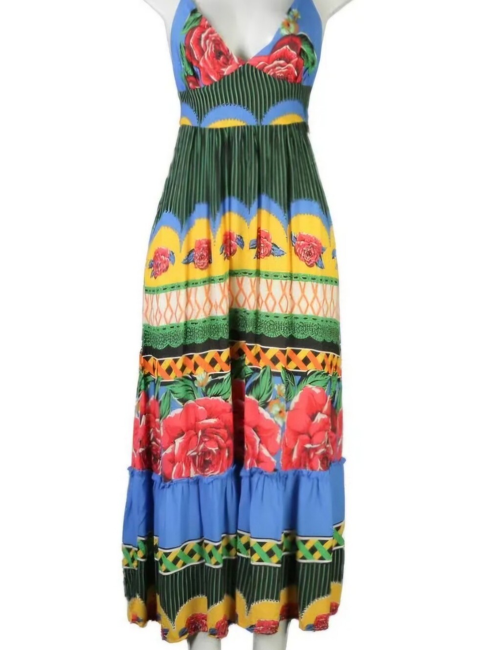 FARM Rio Vibrant Striped Floral Dress - Picture 2 of 7